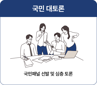 국민 대토론 국민패널 선발 및 심층 토론
